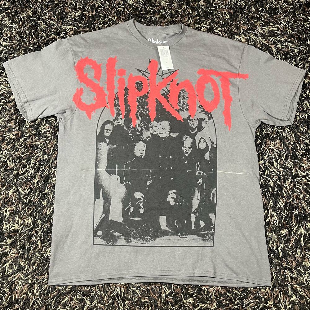 Slipknot Band Portrait Gray Tee T Shirt Men’s Sz XL‎ New NWT